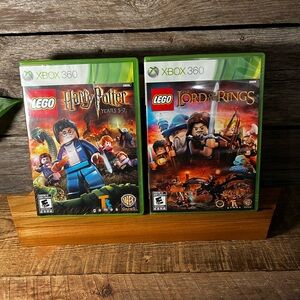 (2) XBOX 360 LEGO Games - Harry Potter & Lord of the Rings - EUC